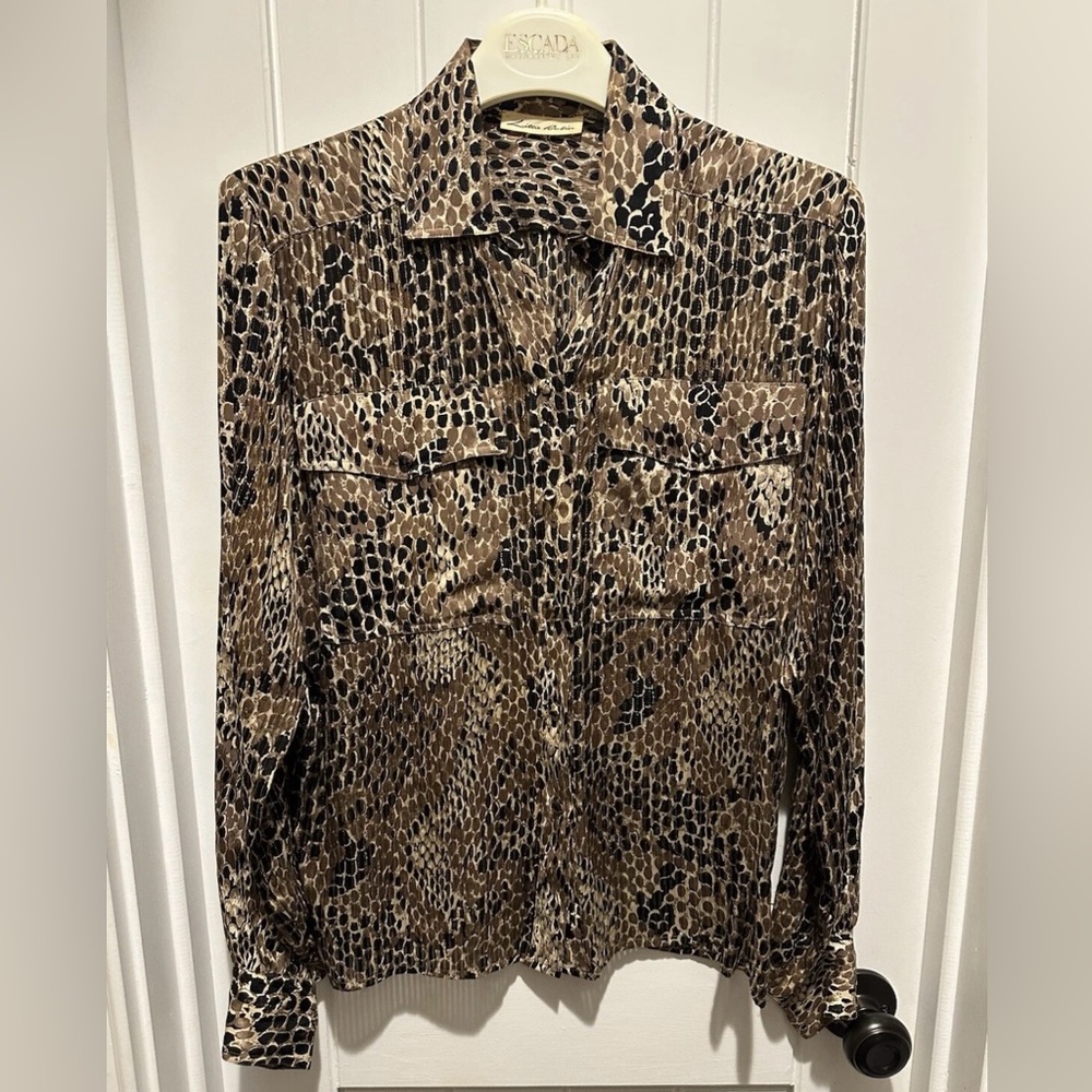 Lillie Rubin 100% Silk Blouses Tops Size 6 Vintage LOT OF 4